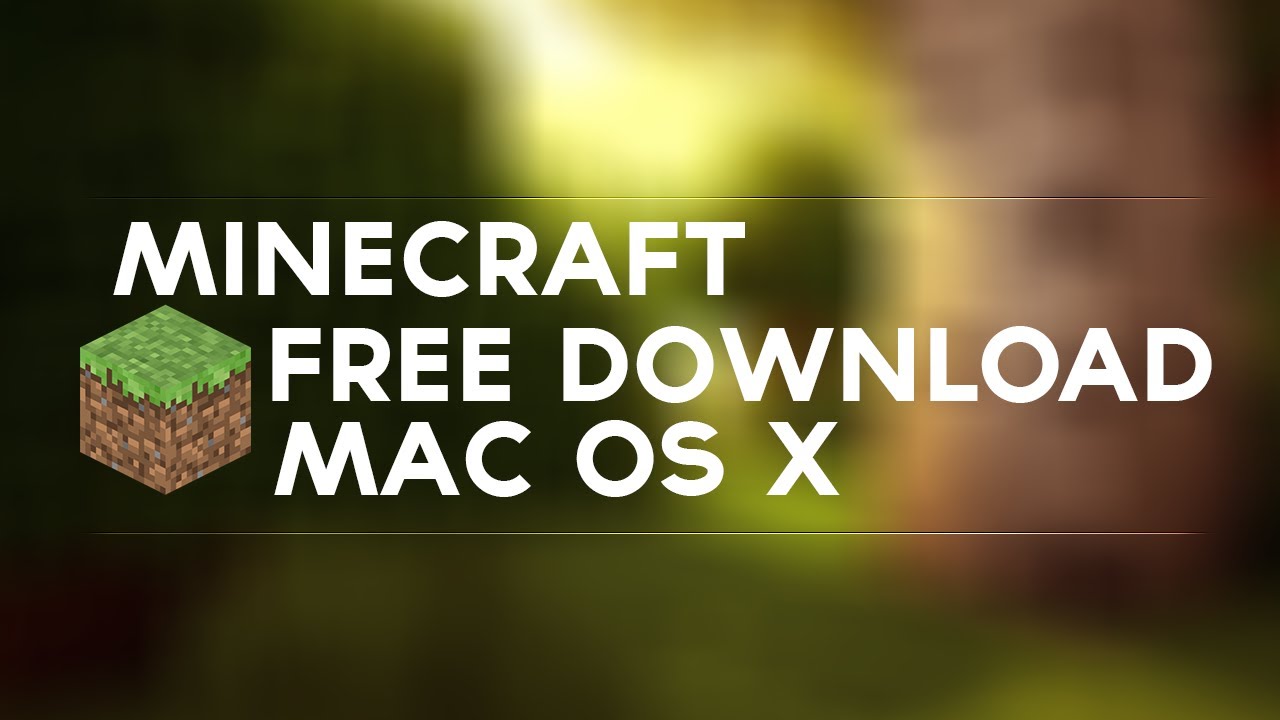 free download for mac minecraft